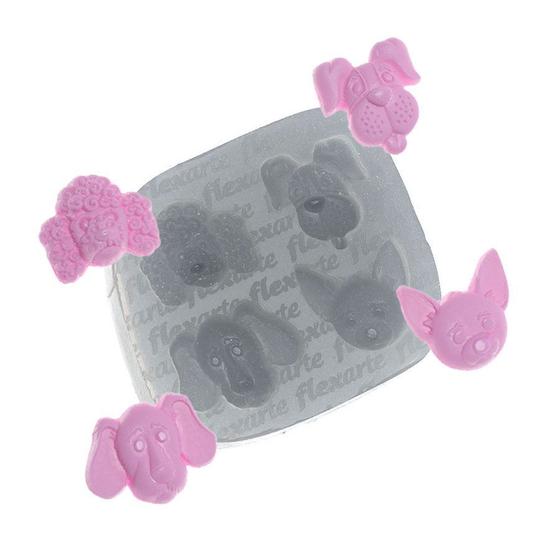 Imagem de Molde de Silicone Cachorrinhos Ref. 581 Flexarte