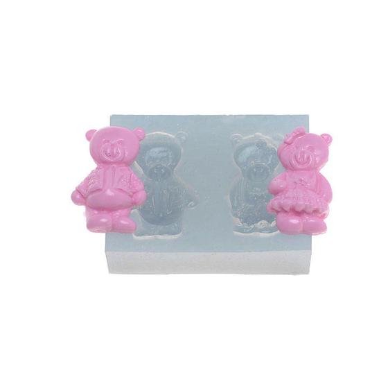 Imagem de Molde de silicone Casal de Urso Ref. 302 Flexarte