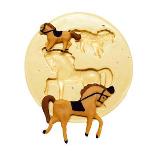 Imagem de Molde de silicone cavalos, resina, confeitaria, biscuit molds planet