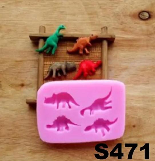 Imagem de Molde De Silicone Dinossauros Bebê S471