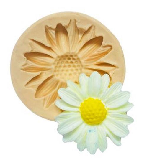 Imagem de Molde de silicone flor, margarida, resina, confeitaria, biscuit molds planet rb787