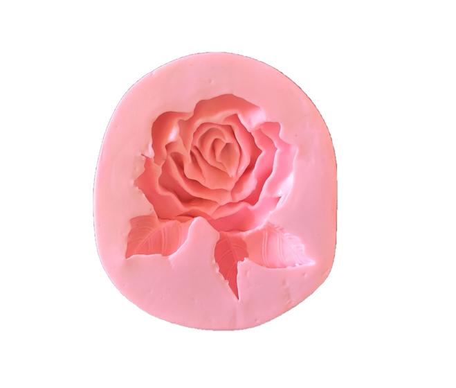 Molde De Silicone Flor Rosa Biscuit Pasta Americana Goldpan Formas