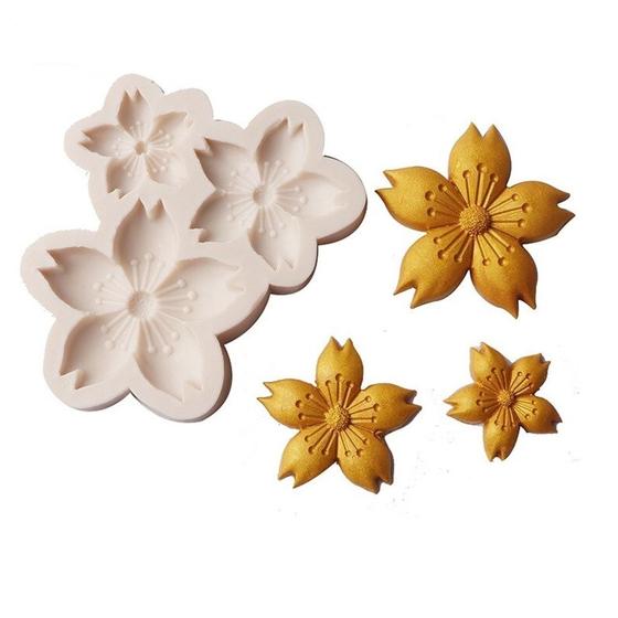 Imagem de Molde de silicone flores, florzinha para decorar rb1350