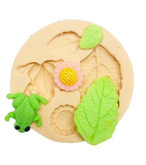 Imagem de Molde de silicone folhas, girassol, sapo resina, confeitaria, biscuit molds planet