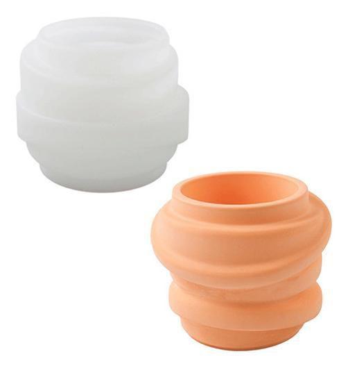 Imagem de Molde De Silicone Formato Pote Para Vela Modelo 5