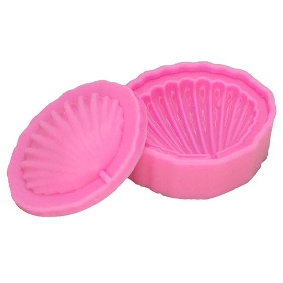 Imagem de Molde de silicone fundo do mar, concha 3d , resina, confeitaria, biscuit molds planet s561