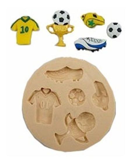 Imagem de Molde De Silicone Futebol Copa Do Mundo Para Confeitaria.