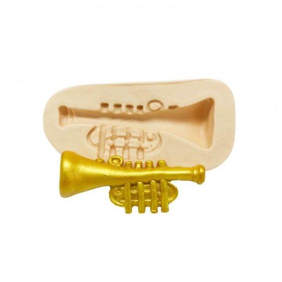 Imagem de Molde de Silicone Instrumentos Musicais - Trompete