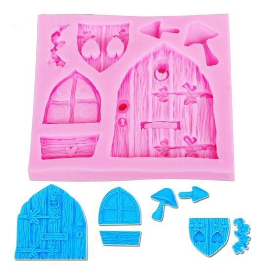 Imagem de Molde De Silicone Jardim Encantado Porta Janela Confeitaria