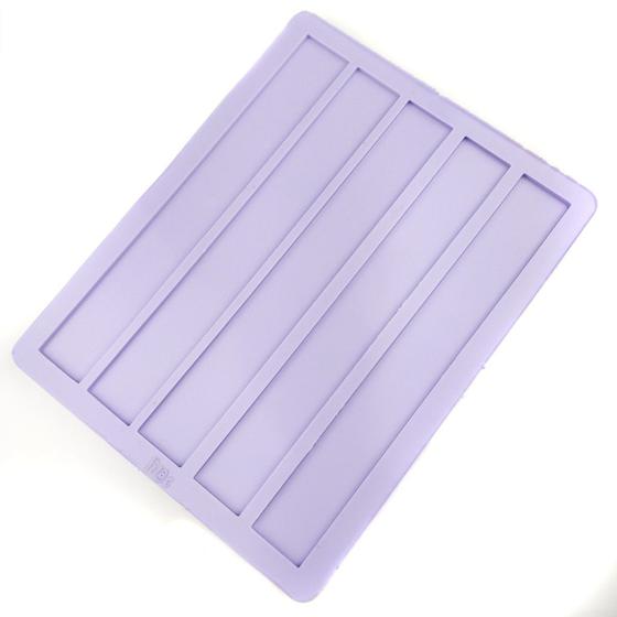 Imagem de Molde de Silicone para Resina Paleta Marca-páginas Grande - 5 cavidades (19 cm)