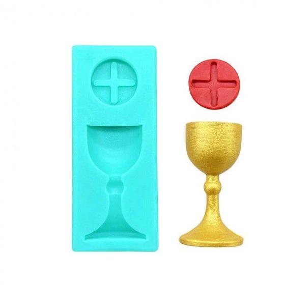 Imagem de Molde De Silicone Religião - Calice e Cruz