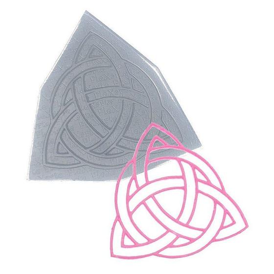 Imagem de Molde de Silicone Renda Triangulo Entrelaçado Ref. 121 Flexarte