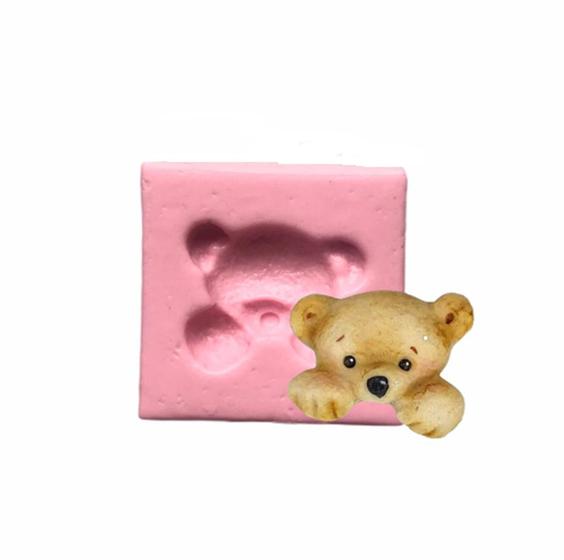 Imagem de Molde de silicone rosto urso, resina, confeitaria, biscuit molds planet rb015