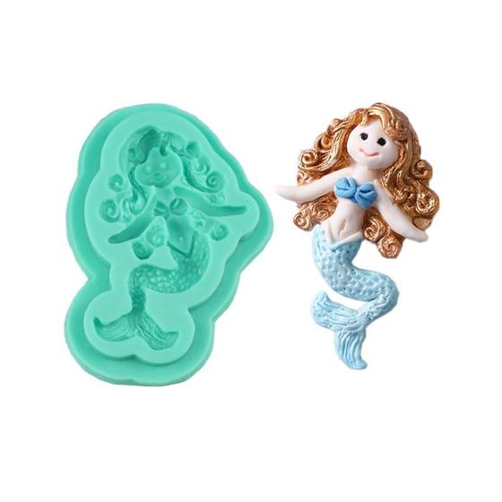 Imagem de Molde de silicone sereia confeitaria biscuit f508