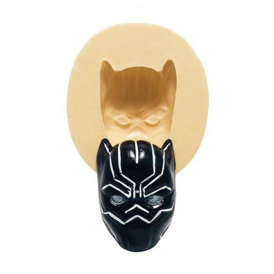 Imagem de Molde de Silicone Super Herois - Mascara do Pantera Negra