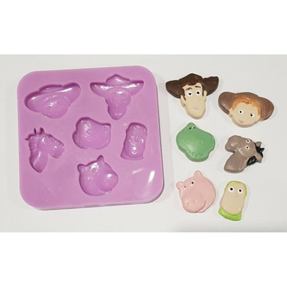 Molde de silicone toy story, resina, confeitaria, biscuit molds