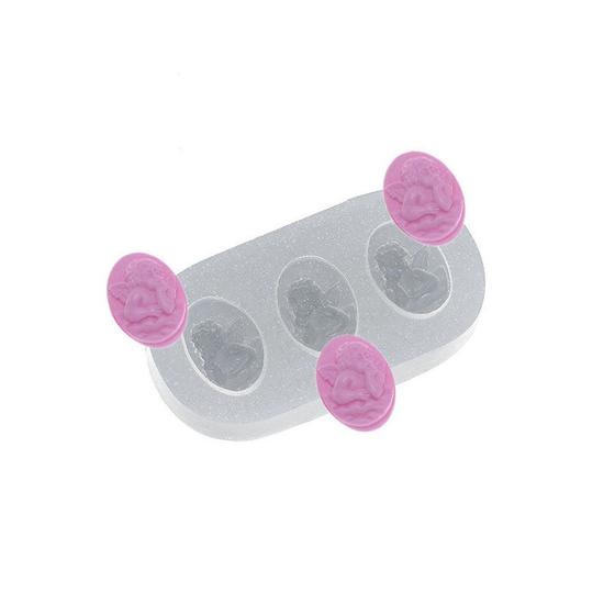 Imagem de Molde de silicone Trio de Mini Anjos Ref. 389 Flexarte