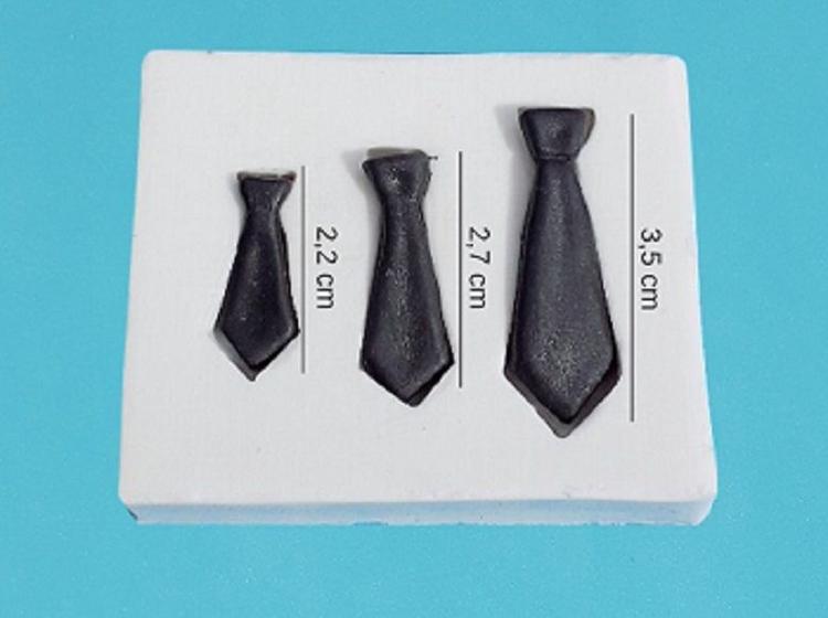 Imagem de Molde de silicone - trio gravatas