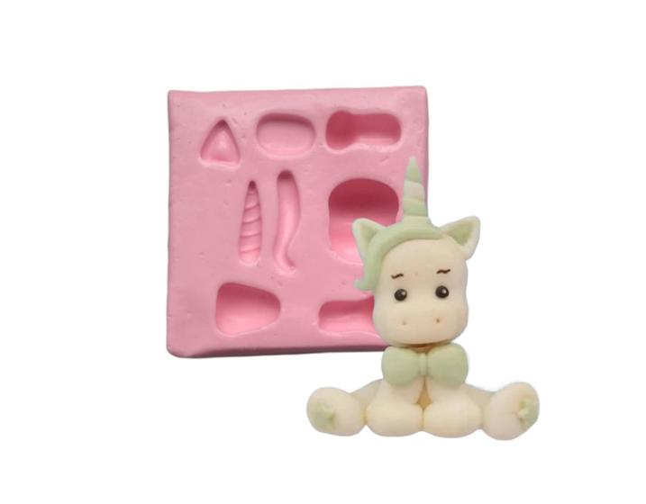 Imagem de Molde de silicone unicórnio 3d rb399