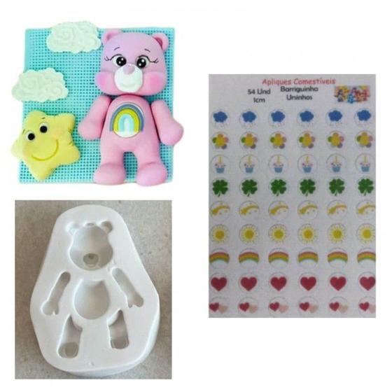 Imagem de Molde de Silicone Ursinhos Carinhosos + Apliques de Arroz