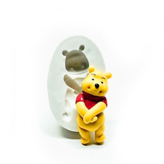 Imagem de Molde de Silicone Urso Ursinho Pooh Em Pé