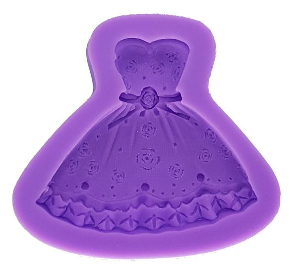 Imagem de Molde de Vestido Pasta Artesanato Silicone