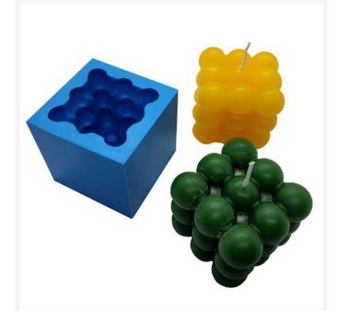 Imagem de Molde Forma Silicone Sabonete Vela - Cubo 3d Grande