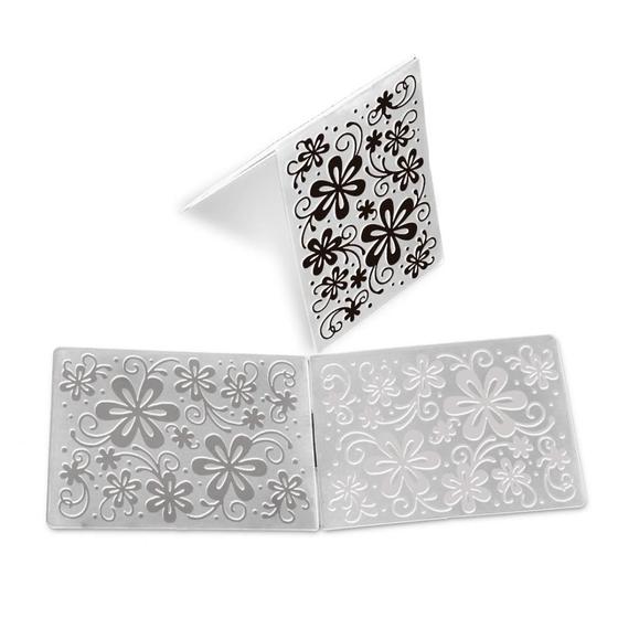 Imagem de Molde para Embossing Floral Médio - Mimo - 10,6 X 15 cm