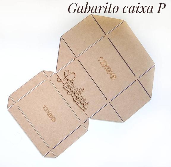 Imagem de Molde para montar caixa de papel