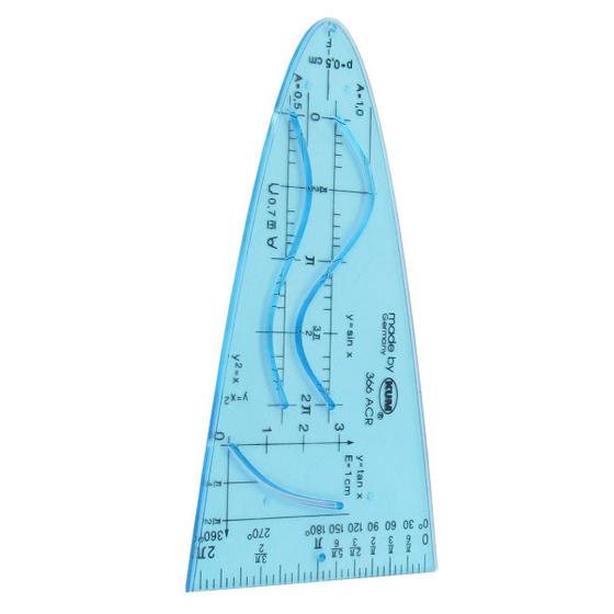 Imagem de Molde para Parabola 366 Kurvenschablone Az Kum