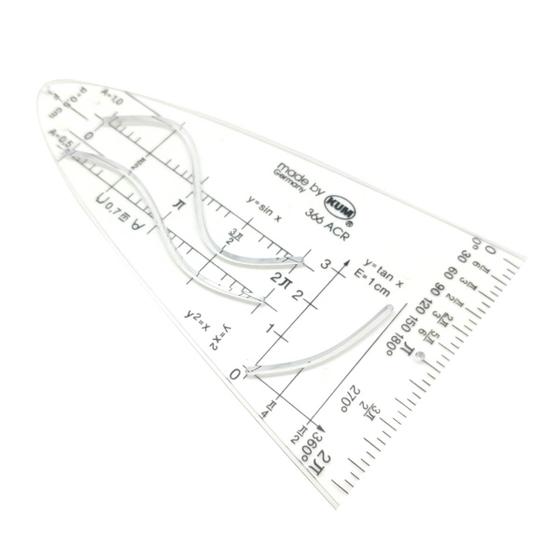 Imagem de Molde para Parabola 366  Kurvenschablone Crist Kum