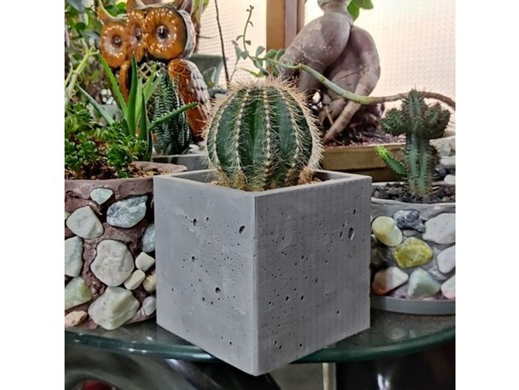 Imagem de Molde para vaso de concreto modelo Cube