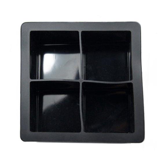 Imagem de Molde quadrado de cubo de gelo de silicone Wokex Black Food Grade