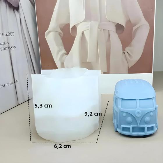 Imagem de Moldes De Vela De Silicone Para Carro E Ônibus 3D, Para Sabão DIY, Bolo De Chocolate, Artesanato