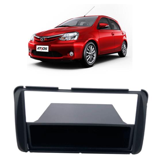Moldura 1 e 2 Din Painel Toyota Etios Corolla Preto Menor preço em Moldura 1 e 2 Din Painel Toyota Etios Corolla Preto