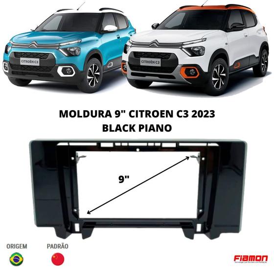 Imagem de Moldura 2 Din 9 Polegadas Fiamon Citroen C3 2023