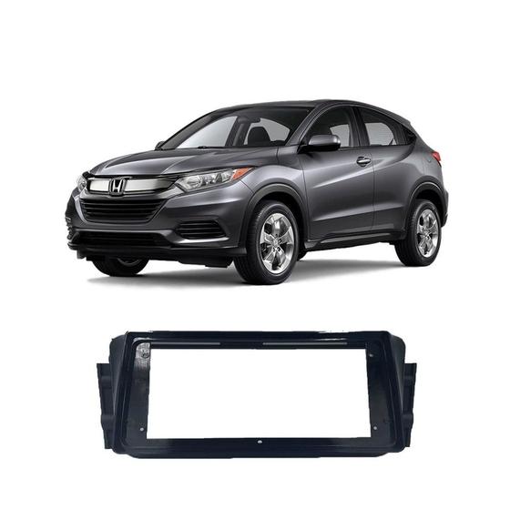Imagem de Moldura 2 din Black Piano Honda HRV 2015 a 2020 9 Polegadas EPX9HO003