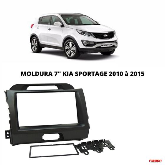 Imagem de Moldura 2 Din Fiamon Kia Sportage 2010 À 2015 Preta