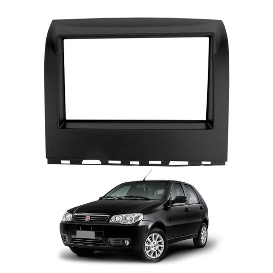 Imagem de Moldura 2 Din Painel Central Multimídia Fiat Palio Fire Way