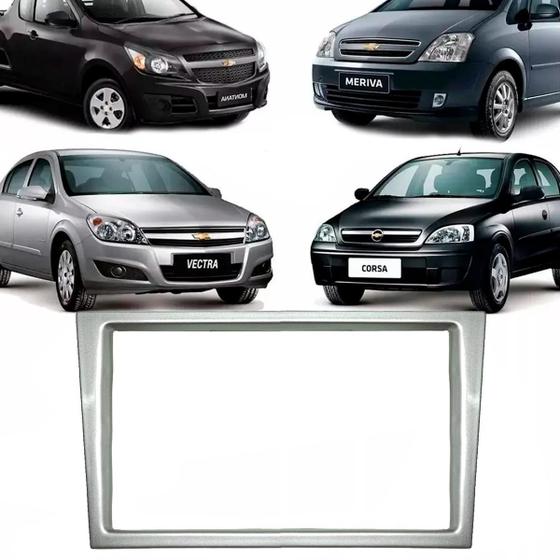 Imagem de Moldura 2 din Vectra Corsa Meriva Montana Central Multimídia MP5 DVD Player