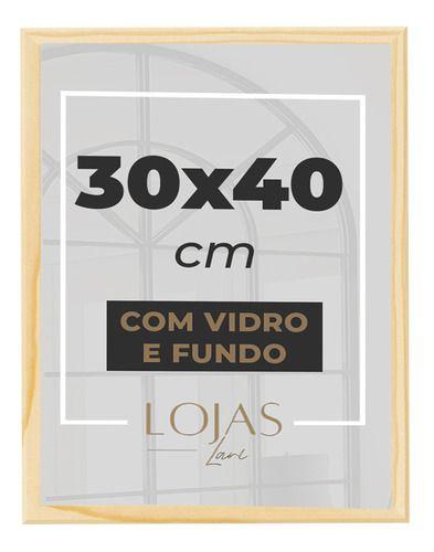 Imagem de Moldura 30x40cm Com Vidro Certificado Diploma Fotografia