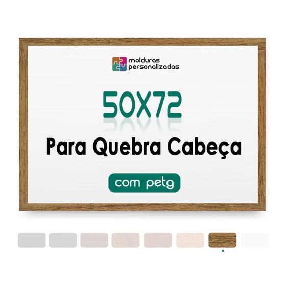 Imagem de Moldura 50x72 para Quebra Cabeça Puzzle com Proteção Petg