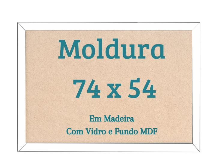Imagem de Moldura 54x74 Para Quebra Cabeça 1000 Pçs 74x54 Imagem Poster Com Vidro