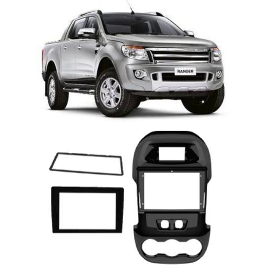 Imagem de Moldura 9/7  ford ranger versao xl/xls 2012/2015 black piano chinesa