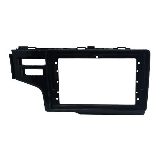 Imagem de Moldura 9" Flutuante Chinês Honda Fit G3 15/21 C/ Botão Airbag Duplo - Black Piano - 5653