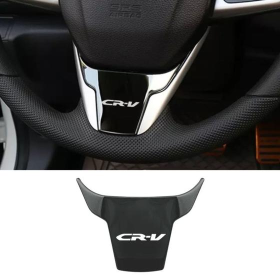 Imagem de Moldura acessório metálico do volante Honda Crv 2018 2019 2020 2021 2022