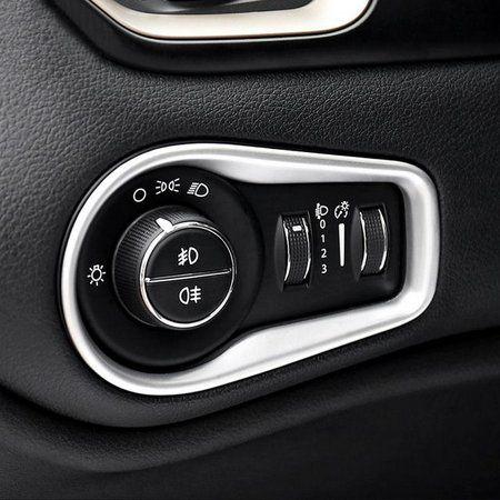 Moldura Aplique Botão Farol Prata Jeep Renegade Menor preço em Moldura Aplique Botão Farol Prata Jeep Renegade