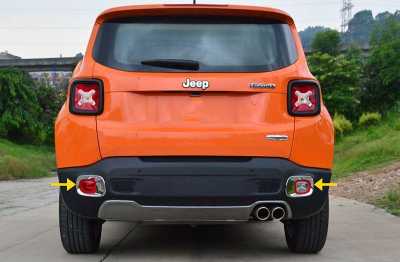 Moldura Aplique Luz Neblina Traseiro Cromado Jeep Renegade Menor preço em Moldura Aplique Luz Neblina Traseiro Cromado Jeep Renegade