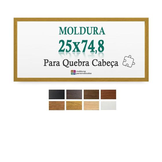 Imagem de Moldura Caramelo 25X74,8 Cm Quebra Cabeça 500 Peças Petg