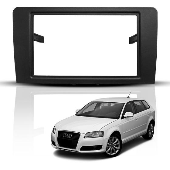 Imagem de Moldura Central Multimídia Painel 2 Din Dvd Audi A3 2007 a 2011